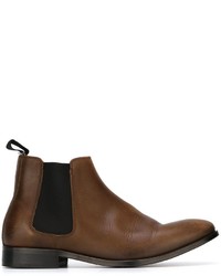 Мужские коричневые кожаные ботинки челси от Paul Smith