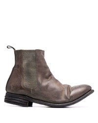 Мужские коричневые кожаные ботинки челси от Poème Bohémien