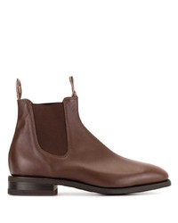 Мужские коричневые кожаные ботинки челси от R.M. Williams