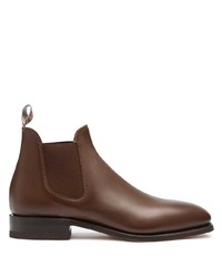 Мужские коричневые кожаные ботинки челси от R.M. Williams