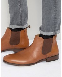 Мужские коричневые кожаные ботинки челси от Red Tape