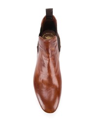 Мужские коричневые кожаные ботинки челси от Officine Creative