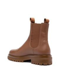 Мужские коричневые кожаные ботинки челси от Gianvito Rossi