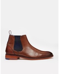 Мужские коричневые кожаные ботинки челси от Ted Baker