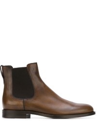 Мужские коричневые кожаные ботинки челси от Tod's