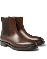 Мужские коричневые кожаные ботинки челси от Tom Ford
