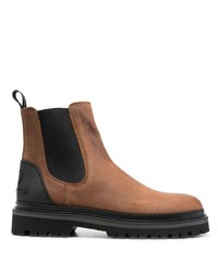 Мужские коричневые кожаные ботинки челси от Woolrich
