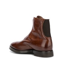 Мужские коричневые кожаные ботинки челси от Alberto Fasciani