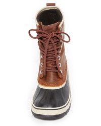 Женские коричневые кожаные ботинки от Sorel