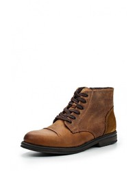 Мужские коричневые кожаные ботинки от Bata