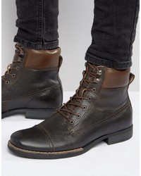 Мужские коричневые кожаные ботинки от Bellfield