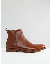 Мужские коричневые кожаные ботинки от Aldo