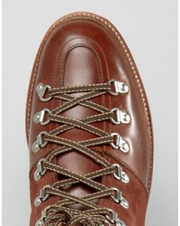 Мужские коричневые кожаные ботинки от Grenson