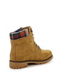 Женские коричневые кожаные ботинки от Buonarotti