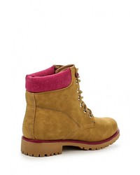 Женские коричневые кожаные ботинки от Buonarotti