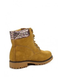 Женские коричневые кожаные ботинки от Buonarotti