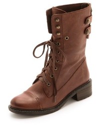 Женские коричневые кожаные ботинки от Sam Edelman