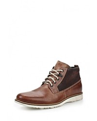 Мужские коричневые кожаные ботинки от Domeno