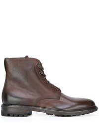 Мужские коричневые кожаные ботинки от Doucal's