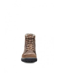 Мужские коричневые кожаные ботинки от Ecco