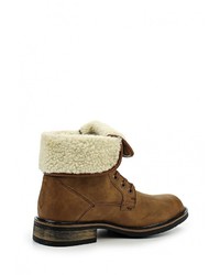 Мужские коричневые кожаные ботинки от Elong