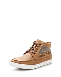 Мужские коричневые кожаные ботинки от Elong