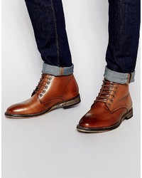 Мужские коричневые кожаные ботинки от Frank Wright