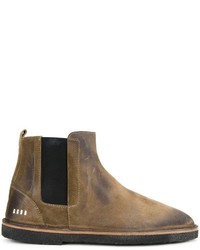 Мужские коричневые кожаные ботинки от Golden Goose Deluxe Brand