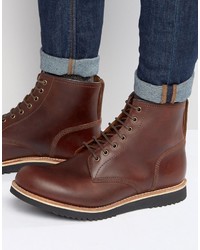 Мужские коричневые кожаные ботинки от Grenson