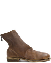 Женские коричневые кожаные ботинки от Guidi