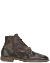 Мужские коричневые кожаные ботинки от Guidi