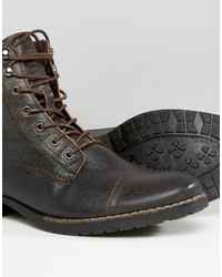 Мужские коричневые кожаные ботинки от Bellfield