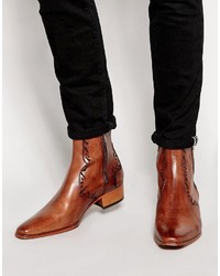 Мужские коричневые кожаные ботинки от Jeffery West