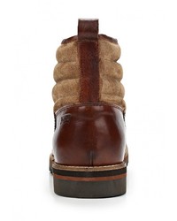 Мужские коричневые кожаные ботинки от Levi's