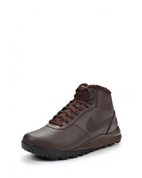 Мужские коричневые кожаные ботинки от Nike