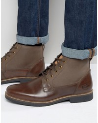 Мужские коричневые кожаные ботинки от Original Penguin