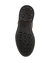 Мужские коричневые кожаные ботинки от Paolo Vandini