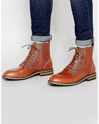 Мужские коричневые кожаные ботинки от Peter Werth