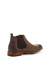 Мужские коричневые кожаные ботинки от River Island