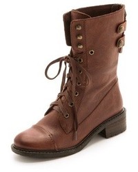 Женские коричневые кожаные ботинки от Sam Edelman