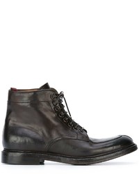 Мужские коричневые кожаные ботинки от Silvano Sassetti