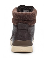 Мужские коричневые кожаные ботинки от Tesoro