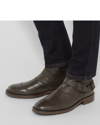 Мужские коричневые кожаные ботинки от Belstaff