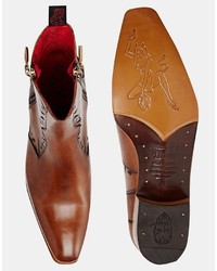 Мужские коричневые кожаные ботинки от Jeffery West