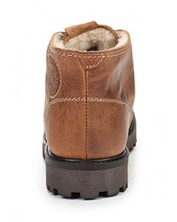 Мужские коричневые кожаные ботинки от Wrangler