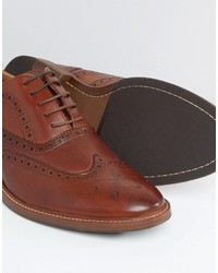 Коричневые кожаные броги от Aldo