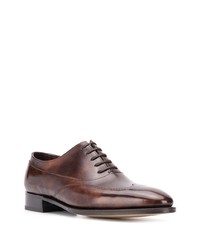 Коричневые кожаные броги от John Lobb