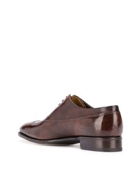 Коричневые кожаные броги от John Lobb