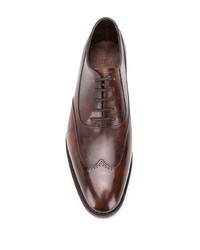 Коричневые кожаные броги от John Lobb