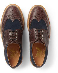 Коричневые кожаные броги от Mark McNairy